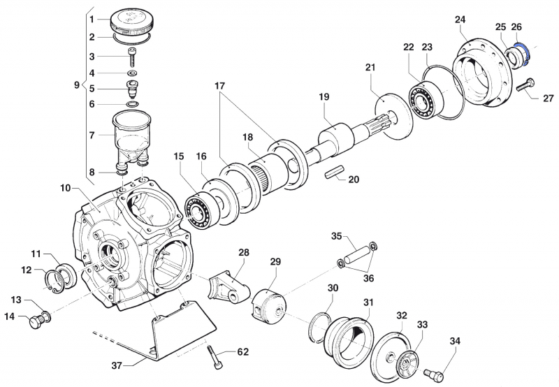 Inner Seeger 3020000900 for Comet Pumps BP 241-281 K