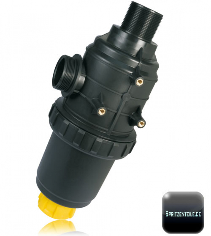 Arag suction filter with thread and cleaning valve