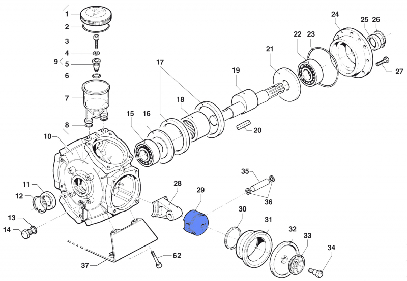 Piston 2409009600 for Comet Pumps BP 241-281 K