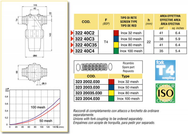 Arag Pressure Filter Standard T4 series 322-4