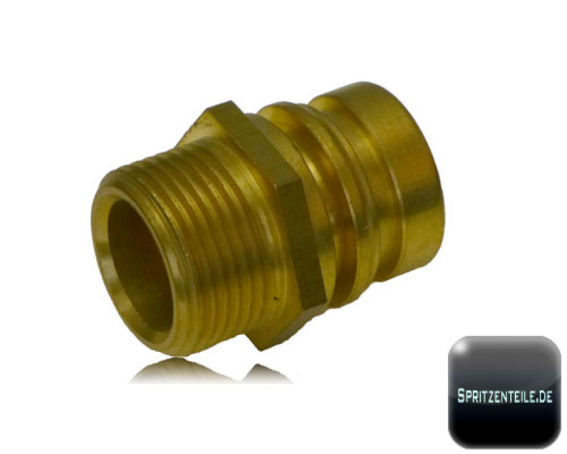 Arag Connection with male thread in brass