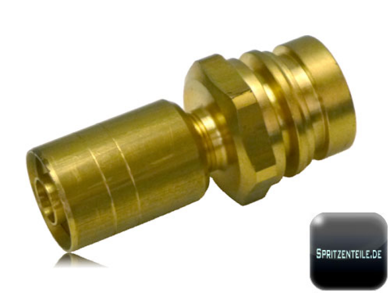 Arag Hose connection straight in brass