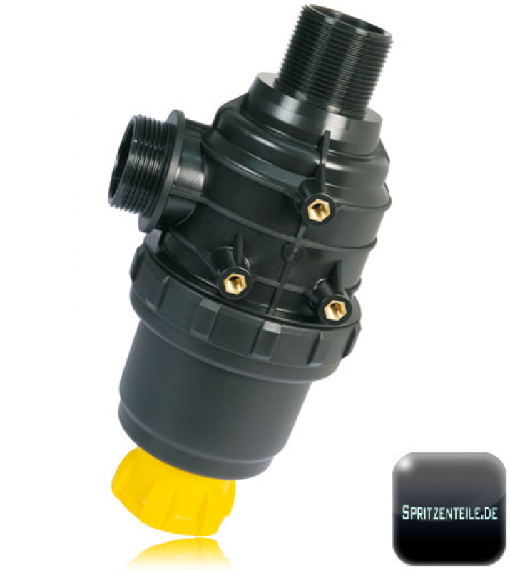 Arag line filter with male thread series 314 with valve