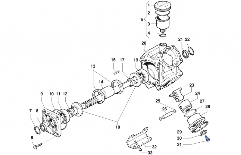 Screw Membran Holder 3605000500 for Comet BP 151-171 K