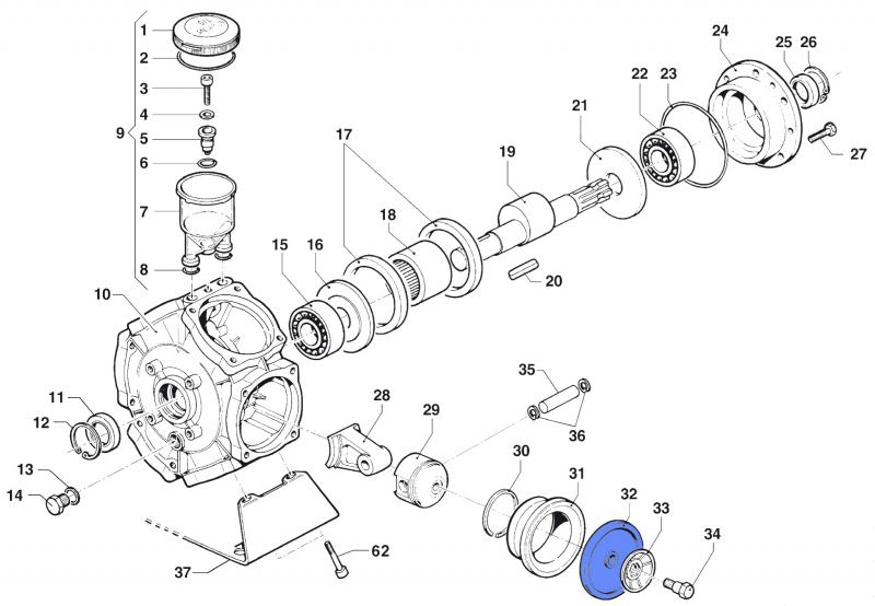 Diaphragm 1800000200 for Comet Pumps BP 241-281 K