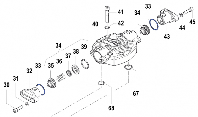 O-Ring 1210038500 for Comet Pumps APS 141-166