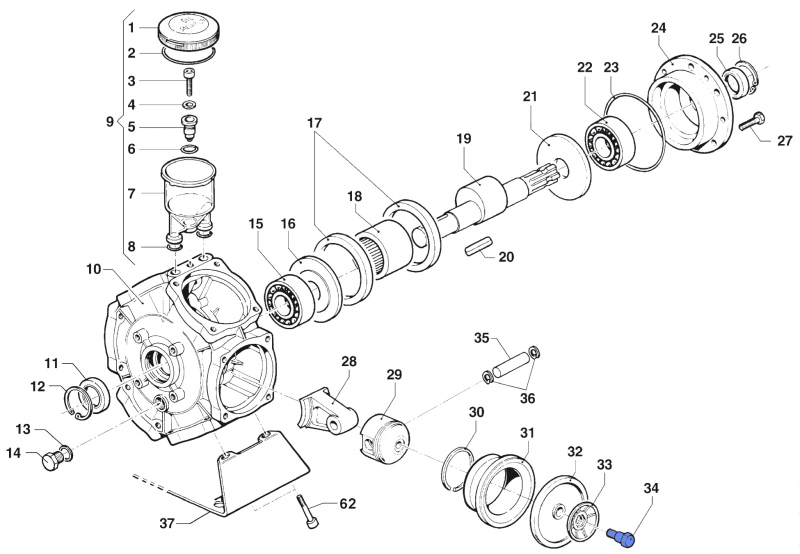 Screw Membran Holder 3605000500 for Comet BP 241-281 K