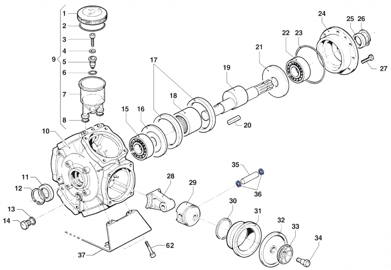 Inner Seeger 3020000100 for Comet pumps BP 241-281 K