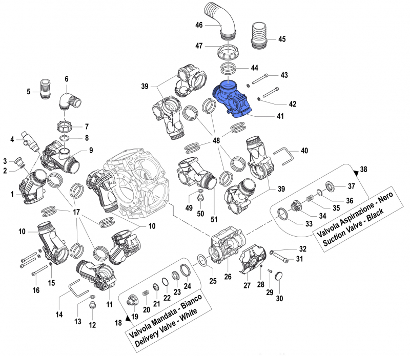 Sauganschluss 90° für Comet BPS 300