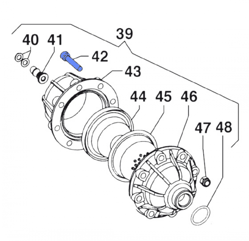 Screw 3609009900 for Comet Pumps IDS 1501-1701-2001