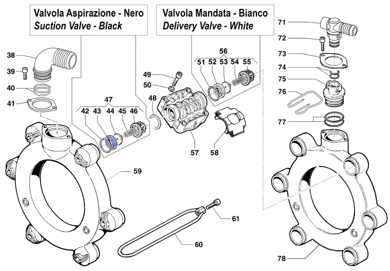 Valve Seat 3009017200 for Comet BP 241-281 K