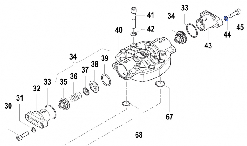 Washer 2811009800 for Comet Pumps APS 141-166