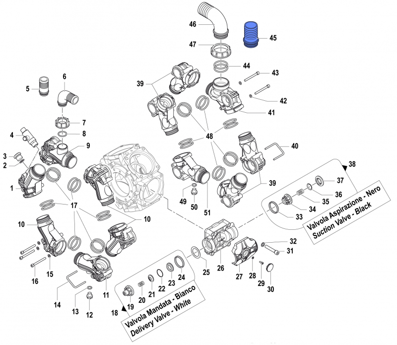 Schlauchanschluss gerade für Comet BPS 300