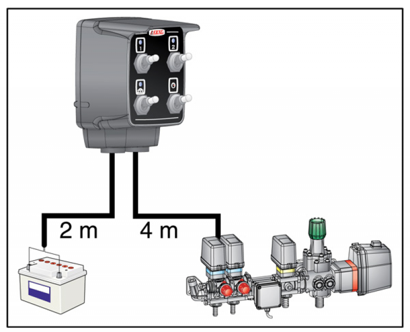 Arag Compact Control Box connection scheme