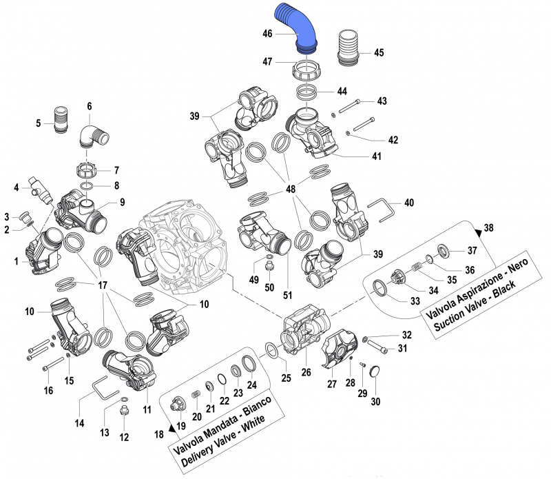 Schlauchanschluss 90° für Comet BPS 300