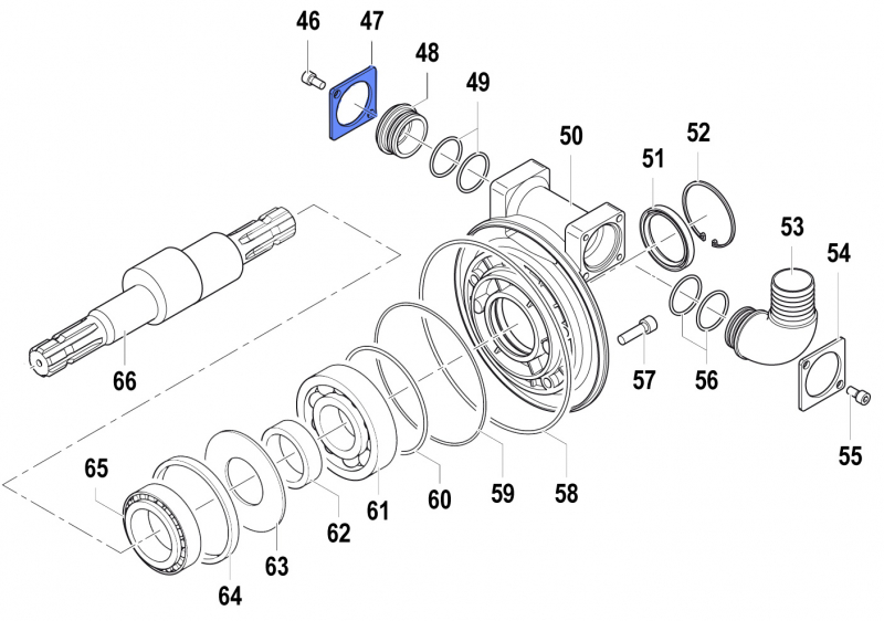 Hose Tail Fixing Plate 2404013900 for Comet Pumps APS 141-166