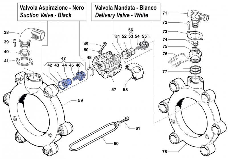 Valve-Kit 1220008700 for Comet BP 241-281 K