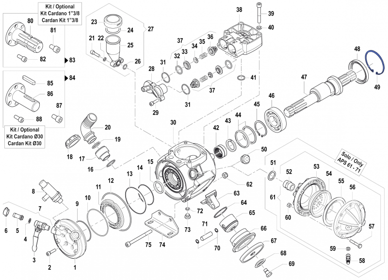 Inner Seeger 3020000200 for Comet Pumps APS 51-61-71