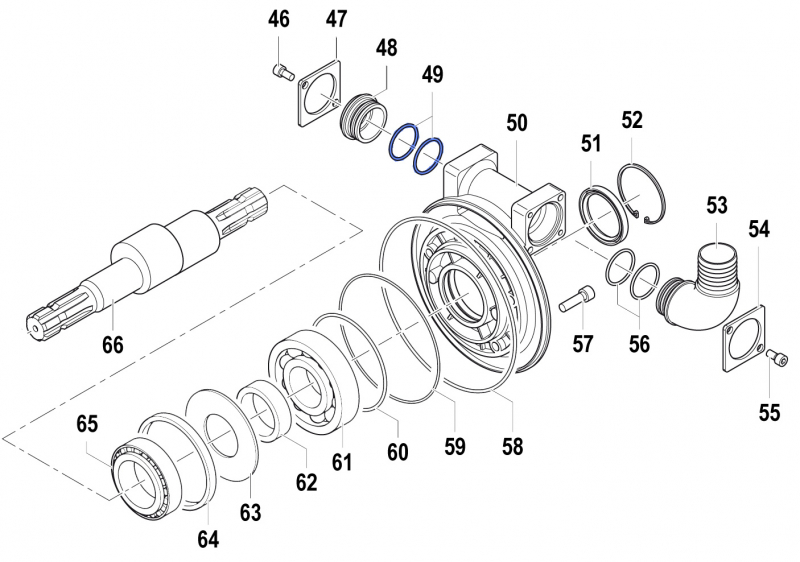 O-Ring 1210050200 Comet Pumps APS 141-166