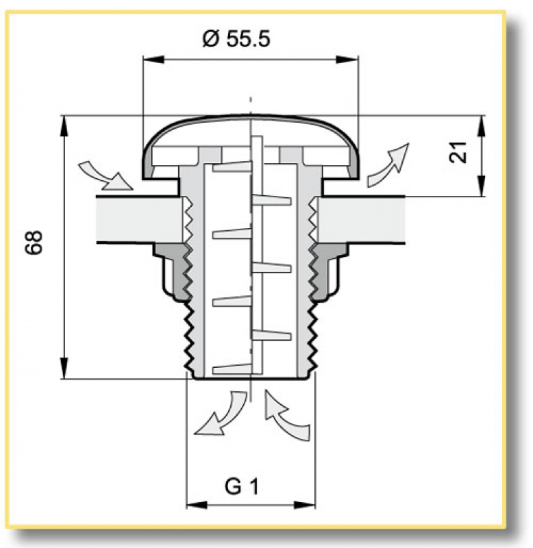 Arag Labyrinth breather valve