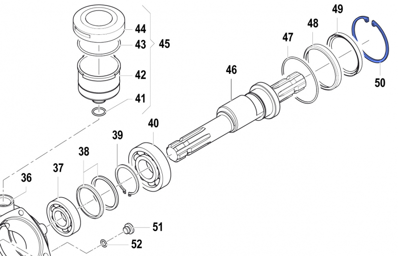 Inner Seeger 3020000200 for Comet Pump APS 96