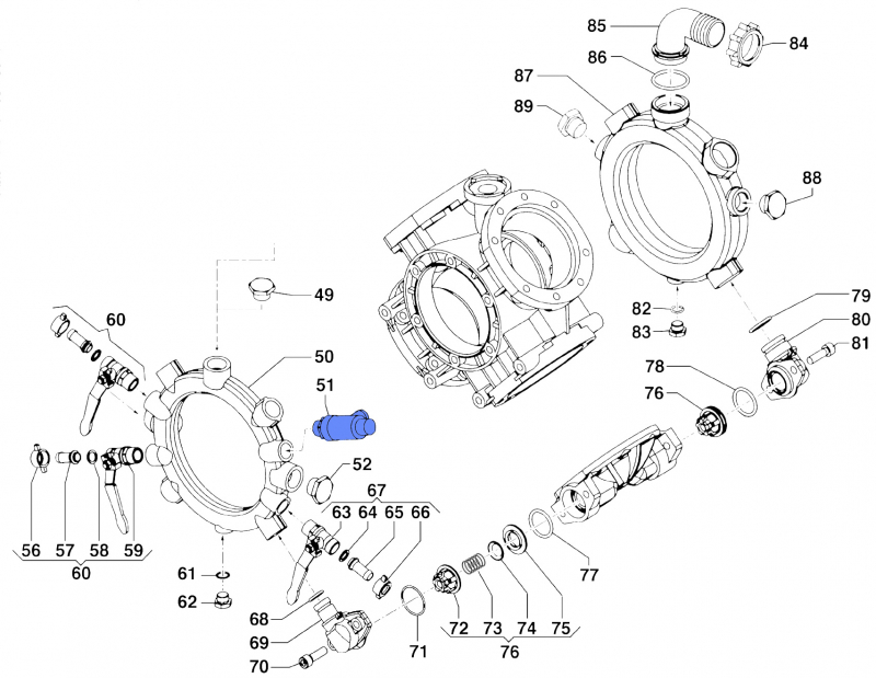 Safety Valve 1219004100 for Comet Pumps IDS 1501-1701-2001