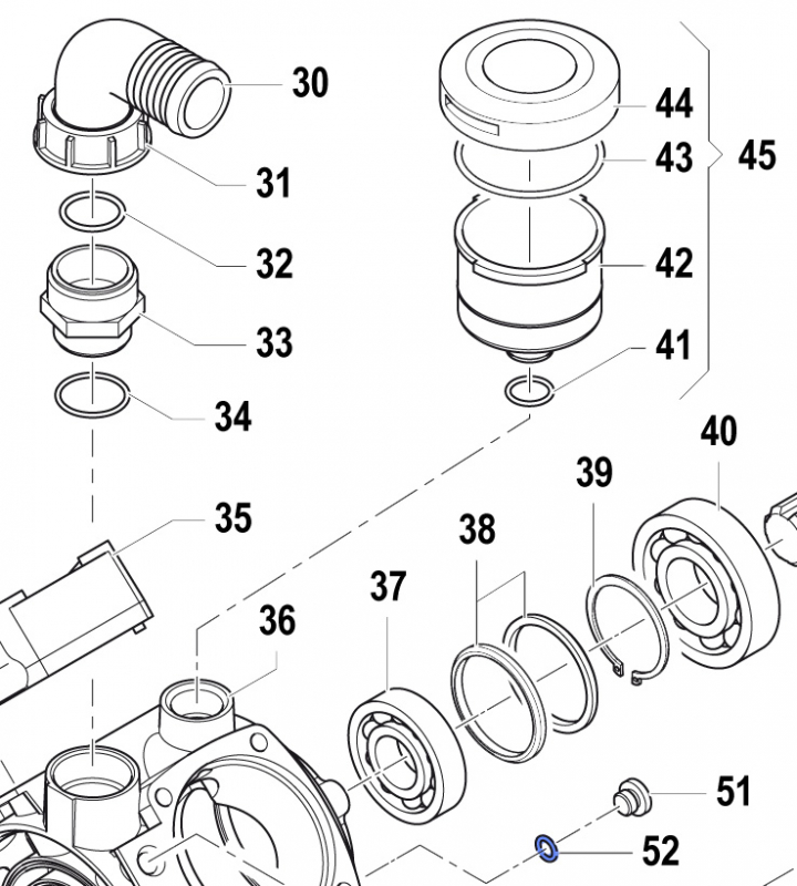 O-Ring 1210004400 für Comet Pumpe APS 96