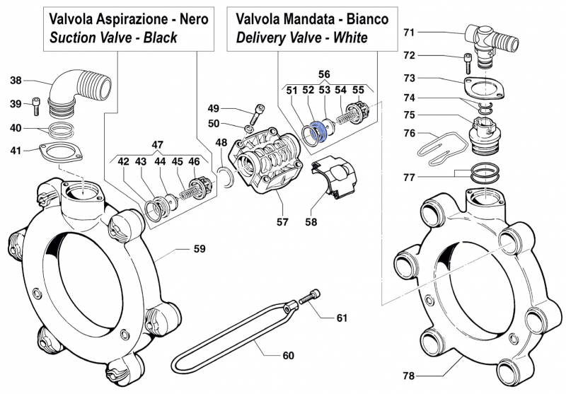 Delivery Valve Seat 3009002200 for Comet BP 241-281 K