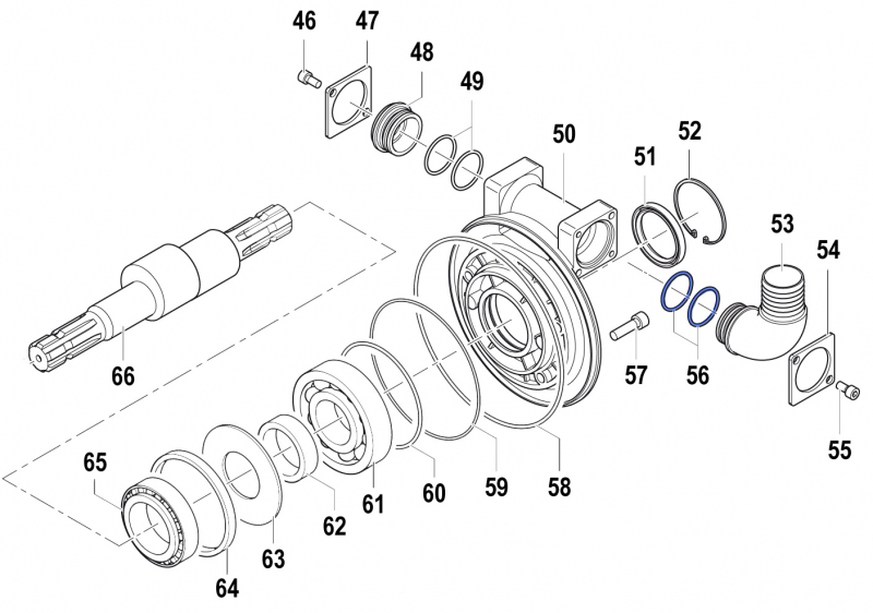 O-Ring 1210050200 Comet Pumps APS 141-166