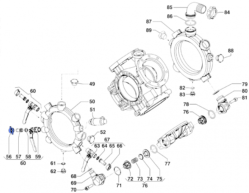 Wing Nut 1200003800 for Comet Pumps IDS 1501-1701-2001