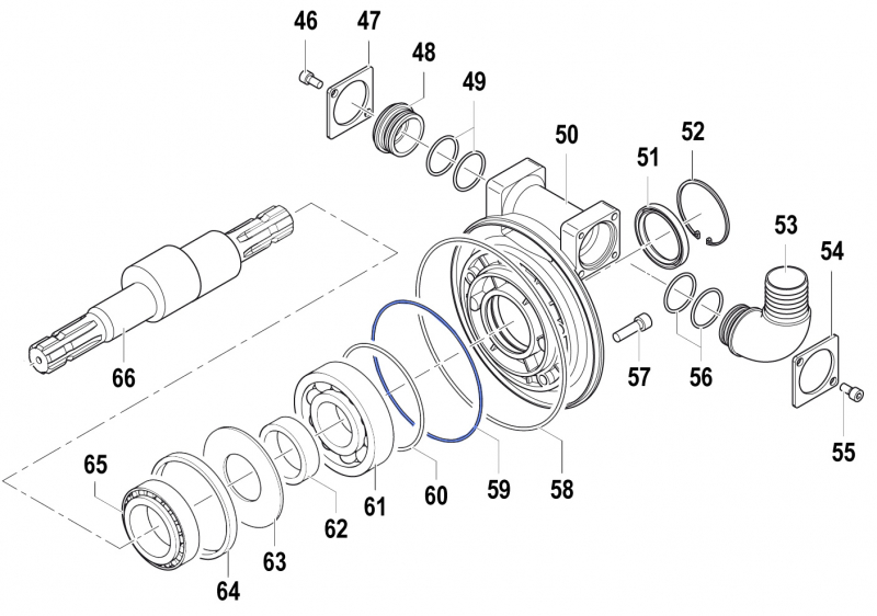 O-Ring 1210036500 for Comet Pump APS 141 - 166