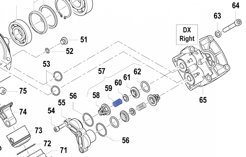 Spring 1802001500 for Comet Pump APS 96