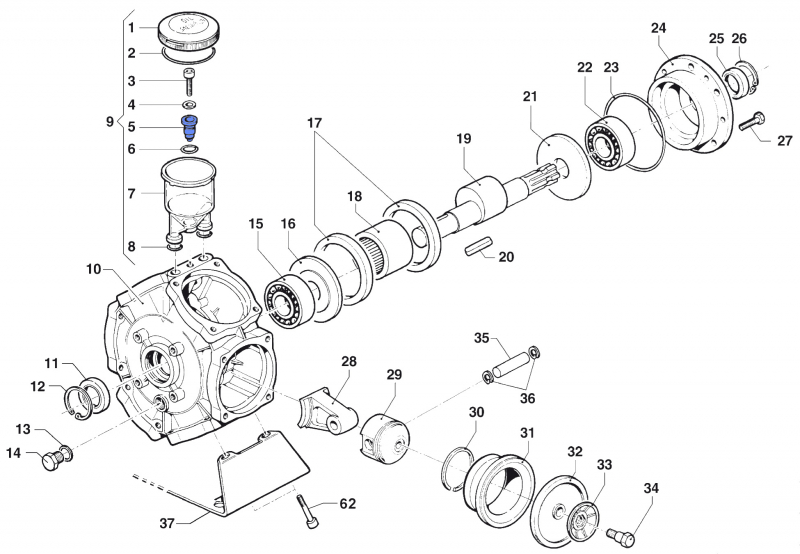 Spacer 0601024800 for Comet Pump BP 241 K