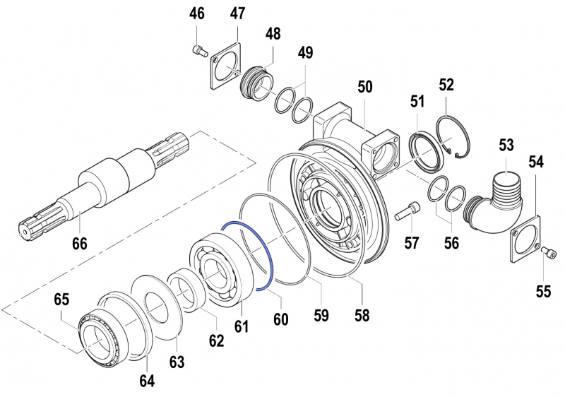 O-Ring 1210036900 for Comet Pump APS 141 - 166