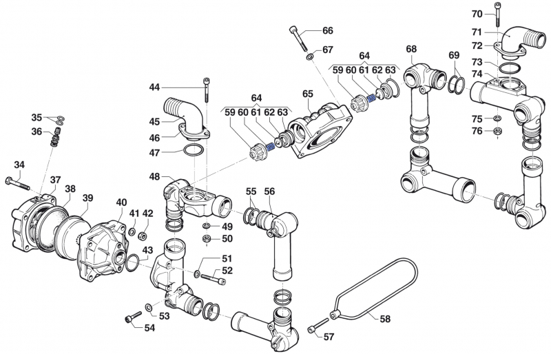 Spring 1802024500 for Comet Pump BP 151-171 K