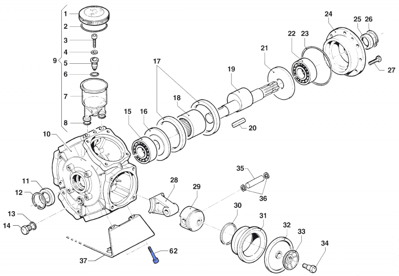 Screw 3609019200 for Comet BP 241-281 K