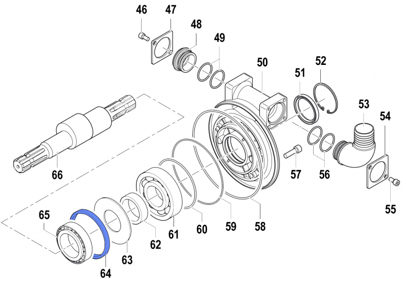 Connecting Rod Ring 0010002500 for Comet Pump APS 141 - 166