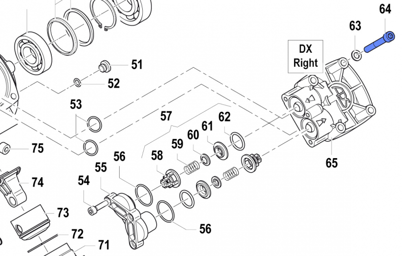 Screw 3609007800 for Comet Pump APS 96