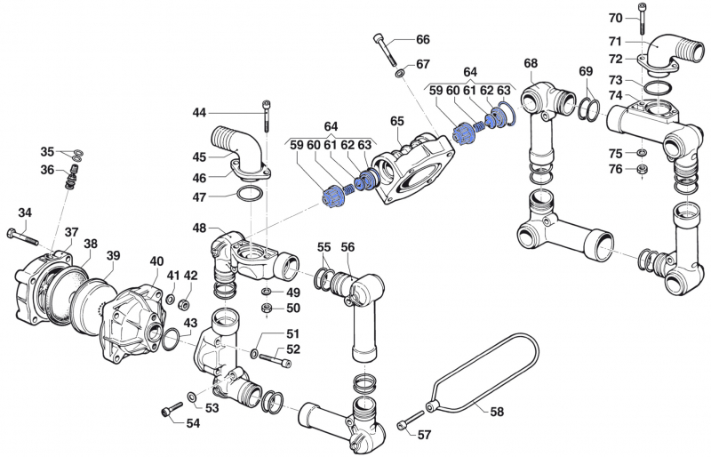 Valve Kit 1220004600 for Comet BP 151-171 K