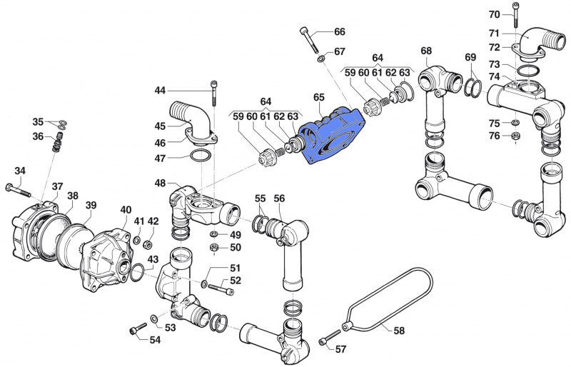 Pump Manifold 3218012300 for Comet BP 151-171 K