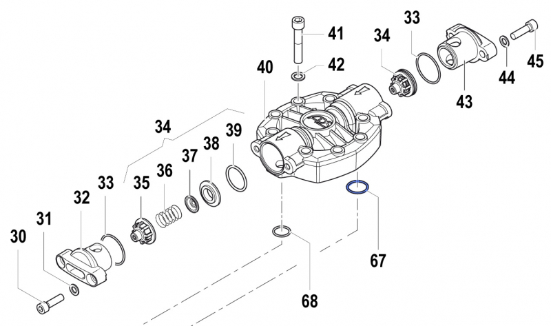 O-Ring 1210014500 for Comet Pumps APS 141 - 166