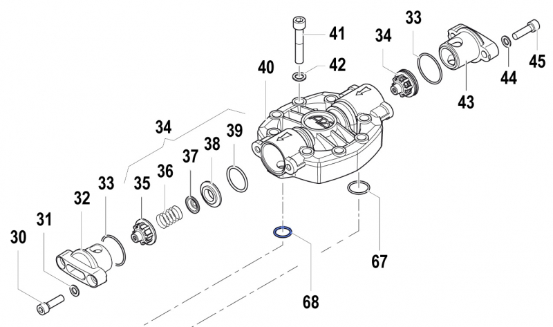 O-Ring 1210004700 for Comet Pumps APS 141 - 166