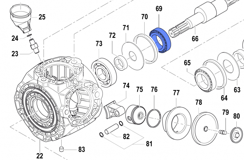 Roller Bearing 0438000900 for Comet Pump APS 141 - 166