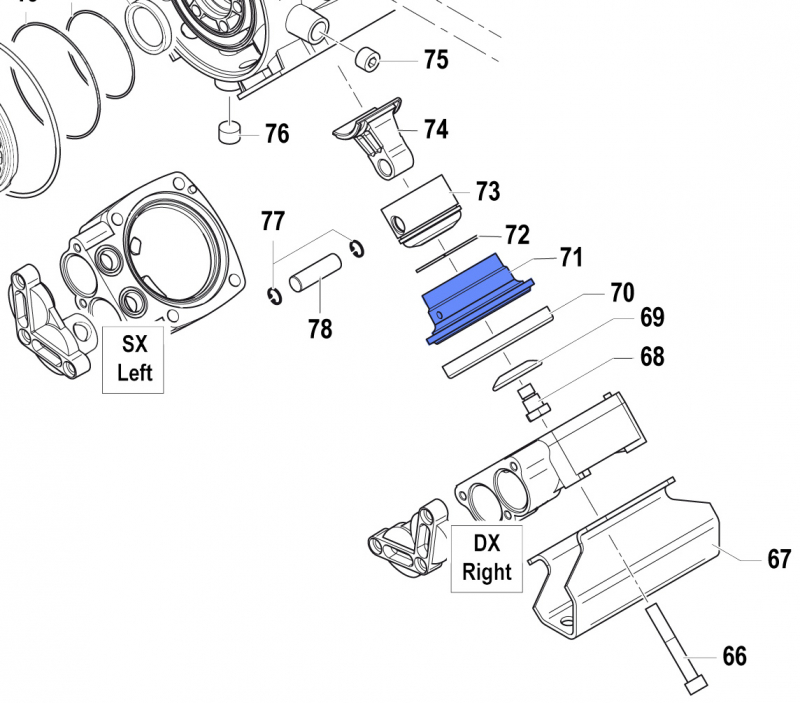 Piston sleeve 0400007400 for Comet Pump APS 96