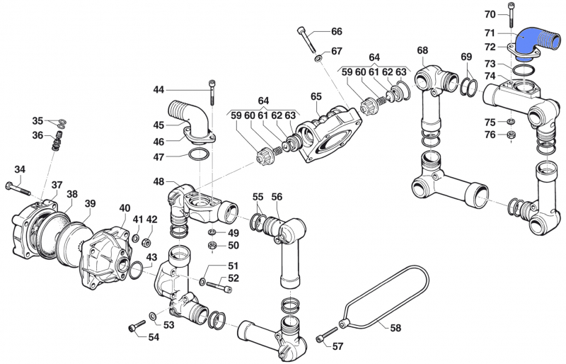 Elbow Coupling 2801005500 for Comet BP 151-171 K