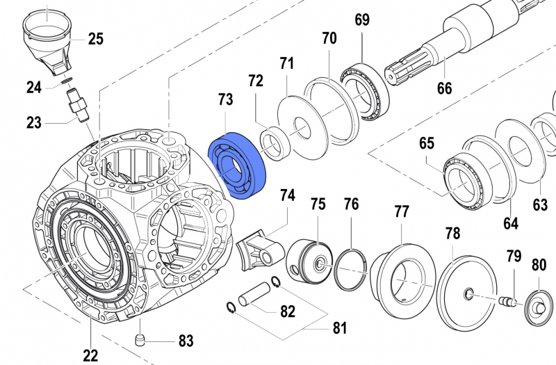 Ball Bearing 0438000300 for Comet Pump APS 141 - 166