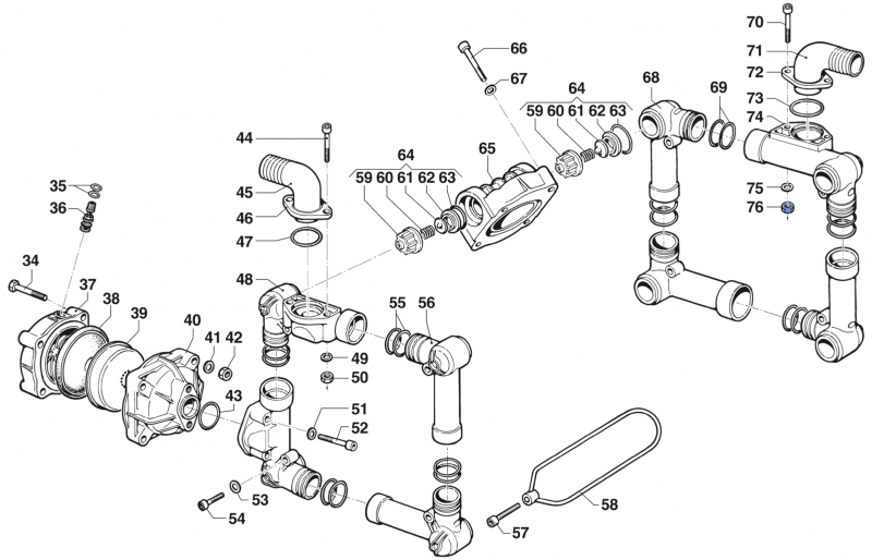 Nut 0604010700 for Comet Pumps BP 151-171 K