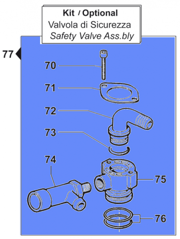 Safety Valve Kit 2803036500 for BP 205 K