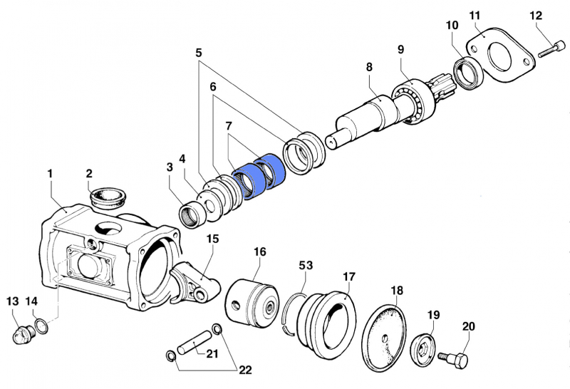 Rollenlager für Comet BP 60 K Pumpe