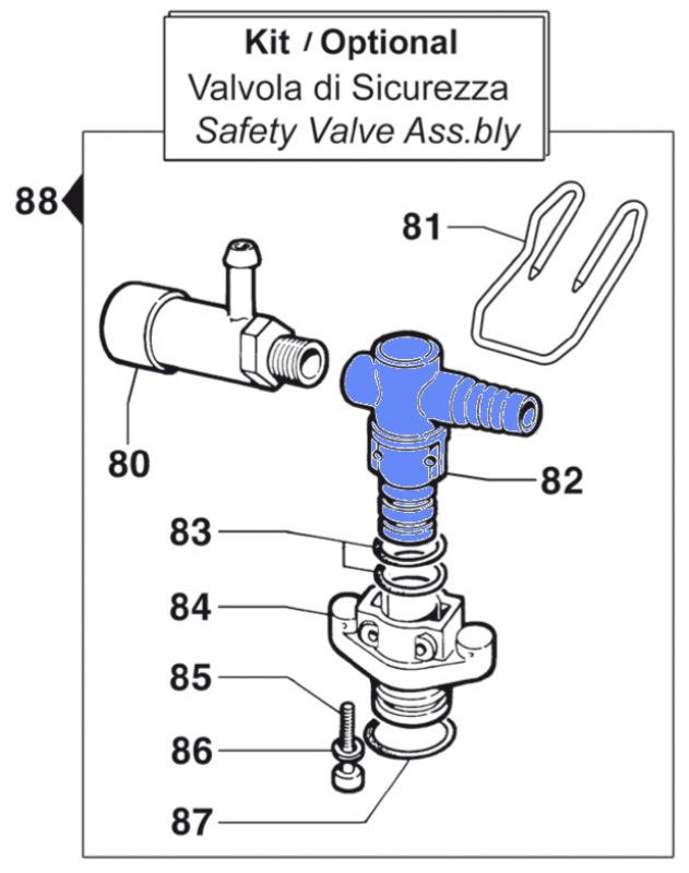 Safety Valve Coupling 2803035600 for Comet BP 151-171 K